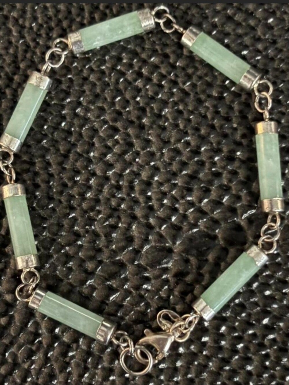 Green Jade 925 Bracelet - Women Jewelry